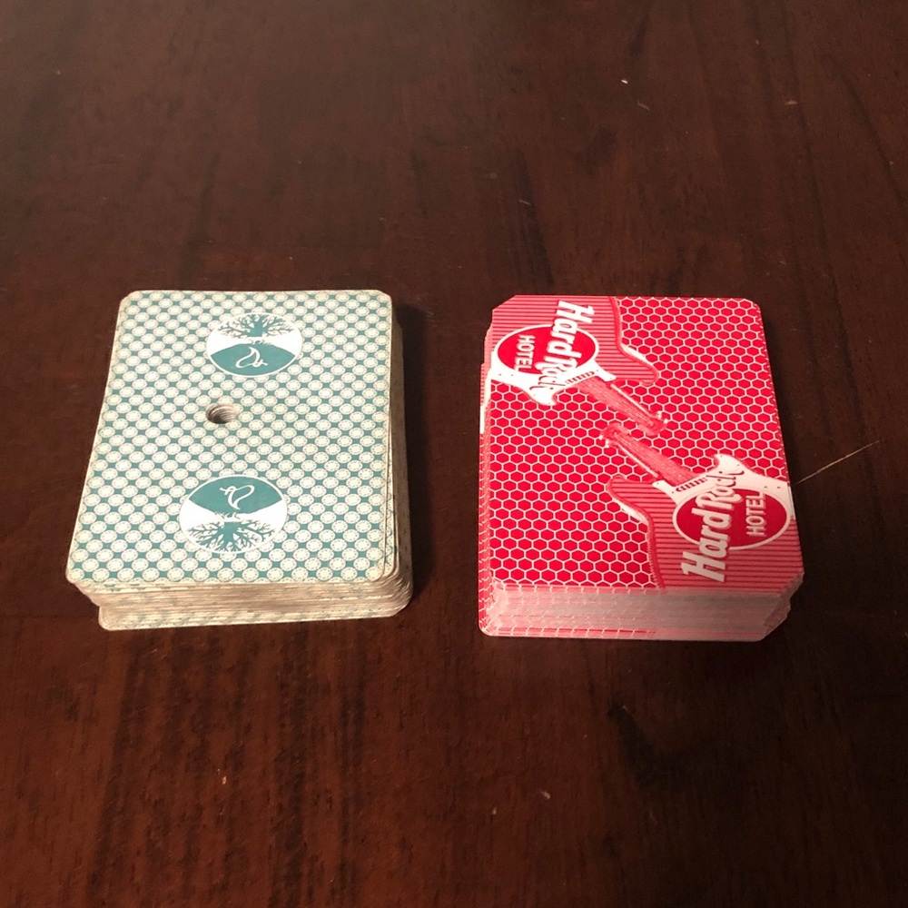 Hard Rock Hotel & Foxwoods Casino Deck of Cards Set (2)